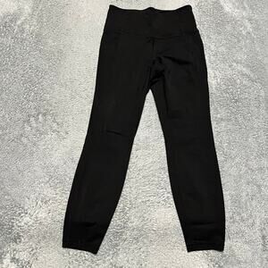 Athleta Leggings Pants Womens Small Power Up 7/8 Tight Black #349758
